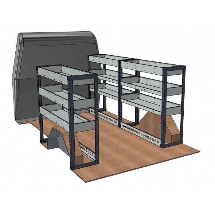 Metrax Ford Transit Custom 2012 Onwards L1 H1 Modular Van Shelving Kit